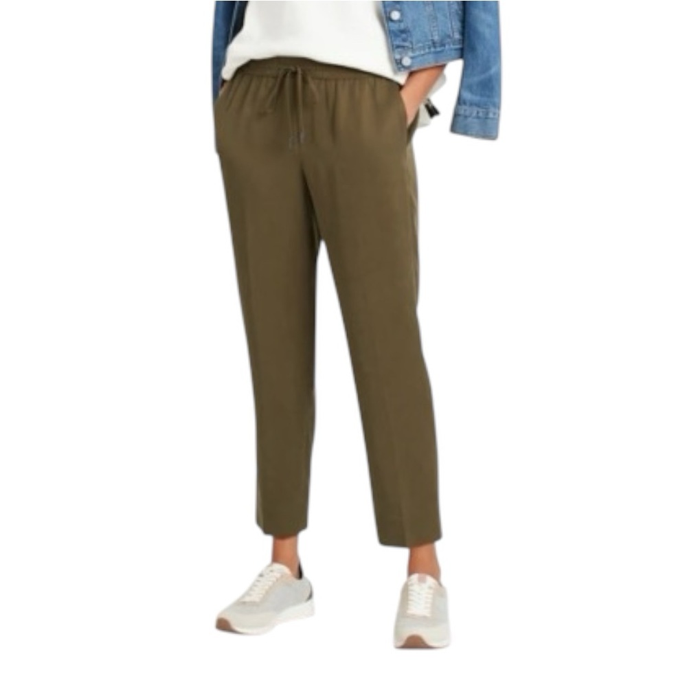 Banana Republic Olive Green Cropped Ankle Pants